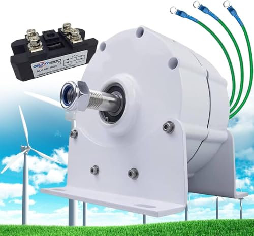 Permanentmagnetgenerator, 3-Phasen-Wechselstrom-Lichtmaschine mit Gehäuse aus Aluminiumlegierung, getriebelos für Wind-Wasserturbine, 6000 W, 48 V