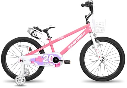 JOYSTAR Pluto 12/14/16/18/20 Zoll Kinderfahrrad für 2-9 Jahre Jungen und Mädchen. Kinderfahrrad mit Stabilisator und Korb.Multicolor