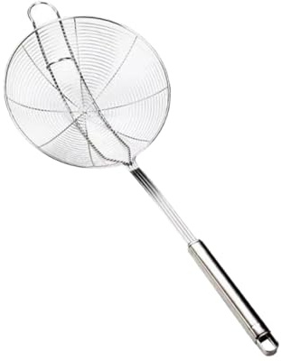 INOOMP Passoire à Pâtes Acier Inoxydable Avec Filtre Écumoire Et Long Manche Pour Cuisine Et Égouttage Facile