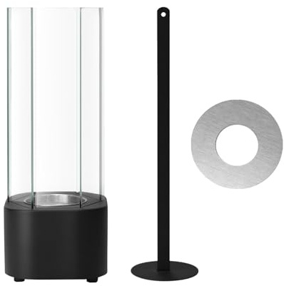 Brasero de Mesa - Lámpara de Mesa Decorativa de etanol, brasero de Gas portátil sin Humo, característica de Llama Moderna | Messa de Fuego para jardín, hogar, mesita de Noche, balcón, Dormitorio