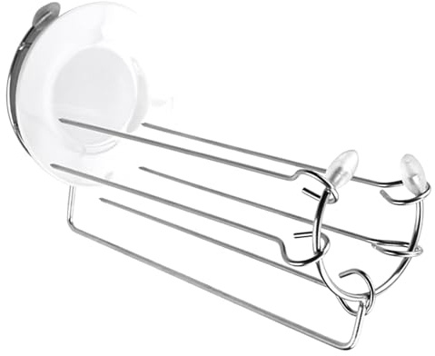 GALPADA Support de Brochettes Acier Inoxydable Portable pour Barbecue Porte-brochettes Suspendu avec Plateau Égouttoir Accessoire Pratique pour Viande et Kebab Plein Air