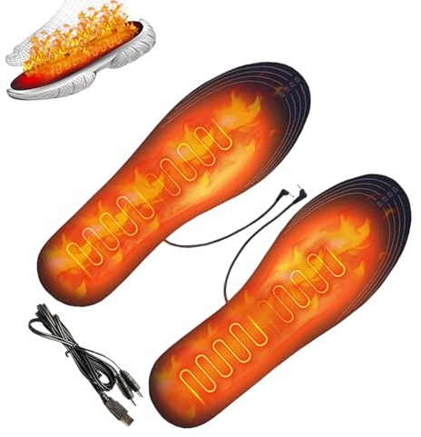 Värmande Inläggssulor Återanvändbara Värmeinsulor Med USB-laddning