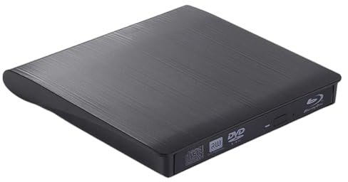 NONDK DVD/CD Burner External Laptop DVD Drive Dual-Interface Blu-Ray Burning Brushed Finish USB 3.0 External Optical Drive