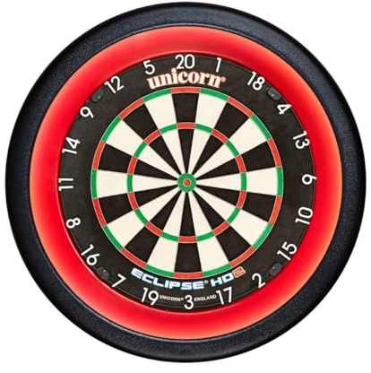 Unicorn Illuminated Dartboard Backboard Surround | Solar 2 | 360 Degrees Non-Glare Lighting | Fits any Standard Dartboard