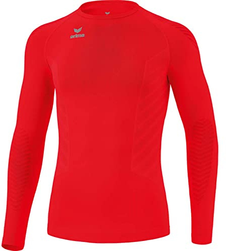 Erima unisex - vuxen Athletic Långärmad tröja funktionsunderkläder (2252102), röd, L