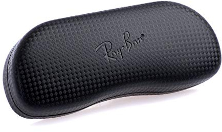 Ray-Ban Brillen-Etui Carbon-Black Hartschale mit Tuch