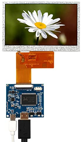 VSDISPLAY 4.3 Zoll VS043T-006A 800x480 1000nit IPS LCD Bildschirm und Controller Board TTL 40-polig