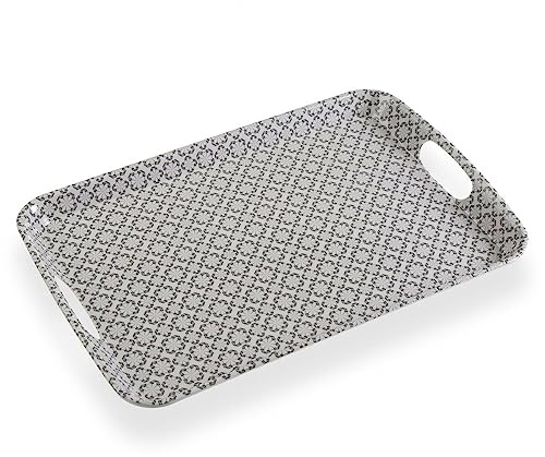 Versa Bandeja de Aperitivos Oslo Gris Melamina 31 x 3 x 46,2 cm