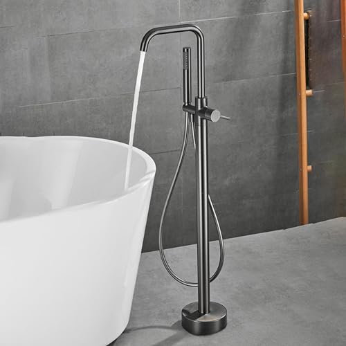 XJTNLB Badewannenarmatur Armatur für Freistehende Badewanne Einhebelmischer Dusche Mischbatterie Armatur Dusche Set 360° Schwenkbar,Pessimistisch,B