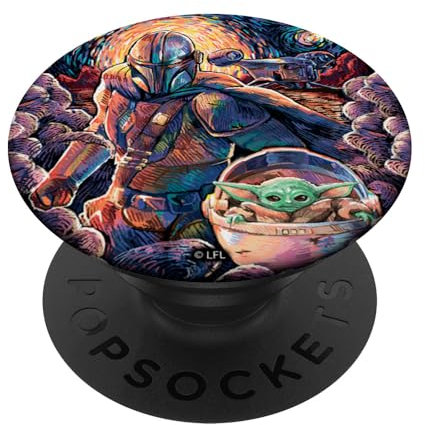 Star Wars The Mandalorian Starry Night Bounty Duo PopSockets Swappable PopGrip