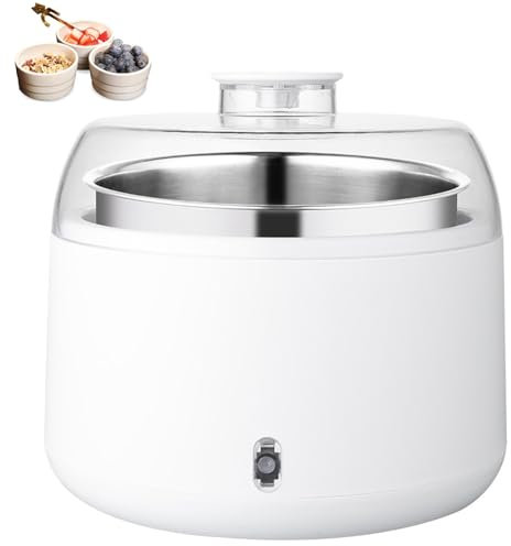 Kadxyan Yogurtiera, Macchina per Yogurt Domestica Completamente Automatica, Piccola Macchina per la fermentazione, yogurtiera elettrica Portatile per Yogurt, Yogurt Greco, Formaggio, natto