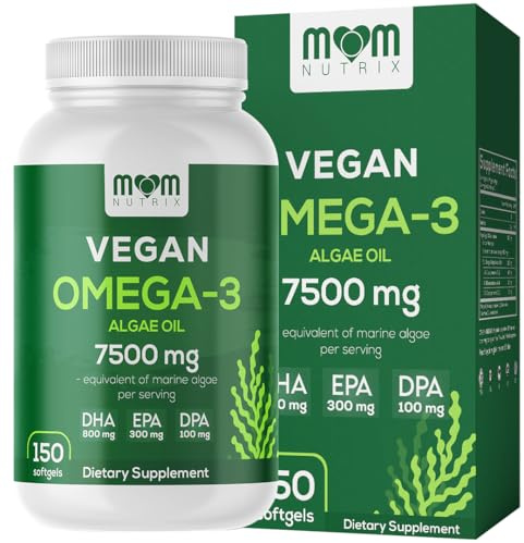 Fish Oil Alternative - Vegan Omega 3 Supplement Algae Oil DHA, EPA, DPA - Plant Based Omega 3 Fatty - Organic & Non-GMO - 150 Softgels