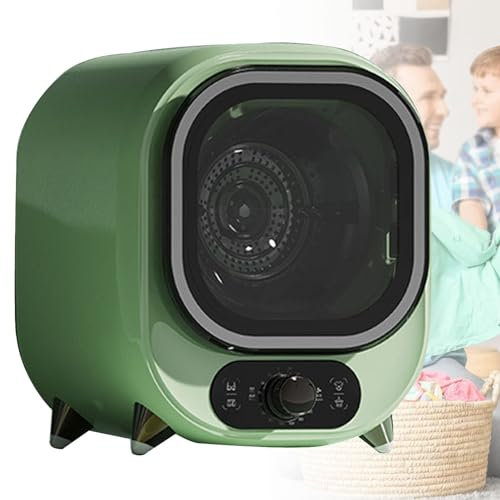Secadora de condensador pequeño para el hogar, apartamentos, secadora portátil compacta de 5 kg de capacidad con capacidad de carga de 0,8 kg