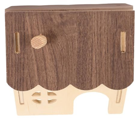 Kisangel Holzhaus Für Hamster Zum Selbermachen Hamsterhäuschen Zum Zusammenbauen Aus Holz Als Versteck Und Spielplatz Für Kleine Haustiere