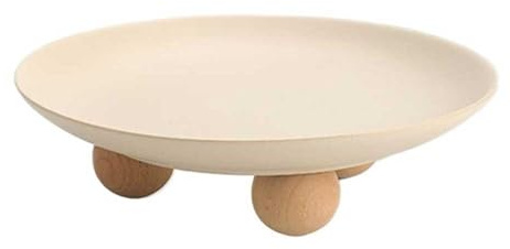 Fruttiera Portafrutta in ceramica, portafrutta con base a treppiede, portafrutta circolare, piatto da frutta moderno for la decorazione domestica, utilizzato for i ripiani della cucina Cestino di frut