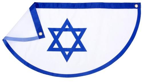 Hemobllo Drapeau Israël pour Jardin Décoration Extérieure de Bannière Drapeau de Soutien pour Événement