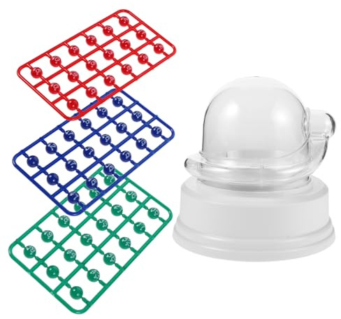 Toddmomy Set Mini Bingo Machine Électrique Portable avec Boules Jeu de Vibrant pour Fêtes Familiales et Divertissement Âges