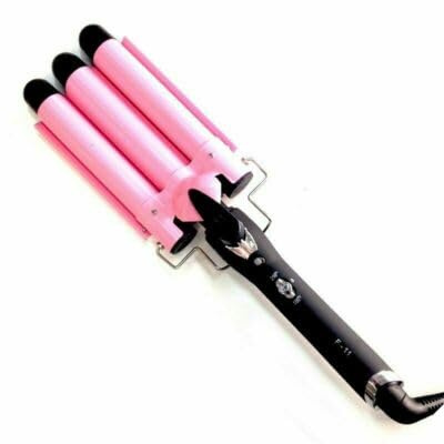 Piastra Per Capelli Professionale a 3 Rami Arriccia Ondulatore Triferro 3 Onde