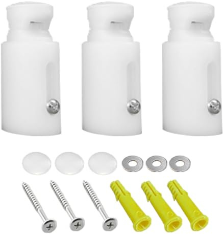 Lawnrden Portasciugamani riscaldato, staffe per radiatore scaldasalviette 3 Pezzi staffe per Binario Regolabili di Ricambio Adatte per scaldasalviette curvi o Piatti con Accessori di Installazione
