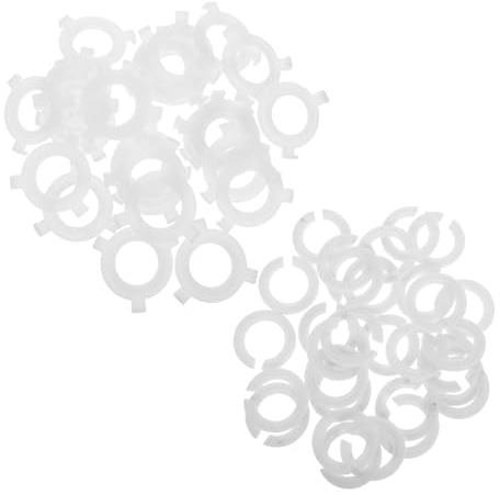 DIYEAH 60 pezzi Anello Convertitore per Portalampada in Plastica Resistente Riduttore Lampada per Adattatore Portalampada Distribuzione Luce Uniforme per Ambienti Casa