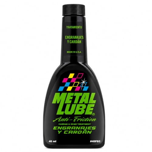 Metal Lube Fórmula Engranajes y Cardán 40 ml | Tratamiento Antifricción para Cajas de Cambio, Transmisiones por Cardán y Engranajes | Compatible con Aceites Minerales y Sintéticos
