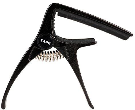 CASCHA Cejilla para guitarra occidental, guitarra eléctrica y ukelele, clip de guitarra, capodastro, accesorios de guitarra
