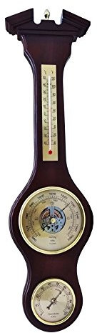 Youshiko Traditional Large 3 in 1 Weather Station Combined Barometer Temperature Humidity and Forecaster Dial