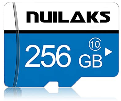 256GB Micro SD Card with Adapter,Class10 MicroSDHC Card for Nintendo Switch, Class 10 Memory Card for Android Smartphone Digital Camera Tablet and Drone