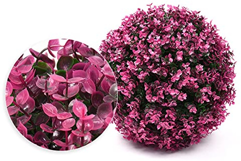 Artificial Boxwood Ball,green Leaf Texture,Boxwood Topiary Ball,Strong Inner Frame,Artificial Plant Trim Ball,For Hanging On Roofs,walls,fences,Topiary Ball Plants 1 Piece ( Size : 55cm(21.6in) )