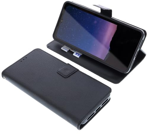foto-kontor Tasche kompatibel mit CAT S75 Schutzhülle schwarz Book Style Case Handy Schutz Hülle Buch Wallet Handyhülle Cover Klapphülle Ständer Handytasche
