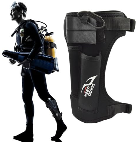 Bvizyelck Tauchmesser Wickelscheide Neopren Tauchmesser Beinhalterung Tauchmesser Beinwickel Taucher Messerhalter Verstellbare Unterwasserleggings Messerscheide Für Tauchen, Spee