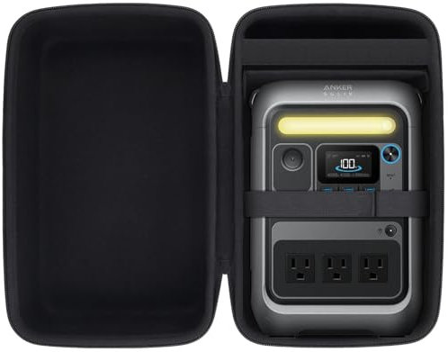 co2CREA Storage Hard Travel Case for Anker SOLIX C300 /C300X Portable Power Station 300W Outdoor Solar Generator (Case Only,Excluding Generator)