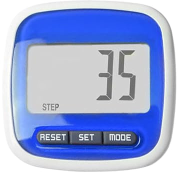 3D Pedometer Step Counter | Accurate Step Counter with Large Dispaly & Clip | Counters Walking Distance Calorie Counter with Large LCD Display and Clip