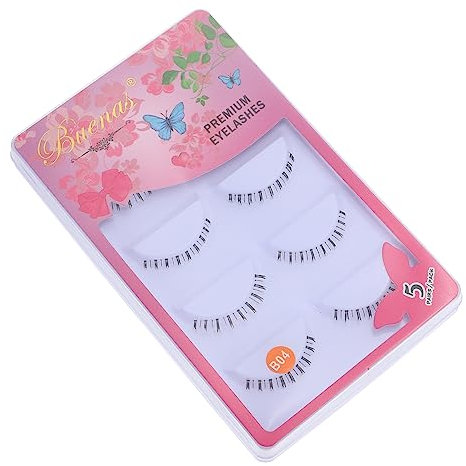 VINTORKY Falsche Wimpern Untere Wimpernstreifen Transparent Federleicht Hautfreundlich 10 Paar Für Anfänger Und Make up Szene