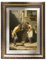 5x7 Vintage Picture Frame Antique Gold– 7x5 Retro Gold Photo Frame with Wall Hooks, Antique Frame Ornate Design for Home Office Desk Wall Tabletop Display, 13cm x18cm