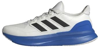 adidas Men's Ultrarun 5, Crystal White/Black/Blue, 8.5