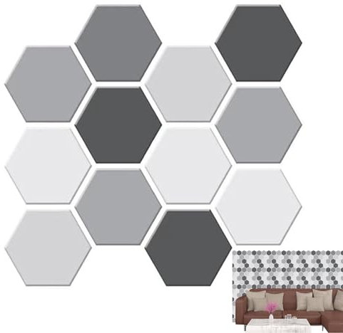 FmtwPhn Aufkleberfliesen für Küchenwand, 10 Bögen, zum Abziehen und Aufkleben, 3D-Wandfliese zum Abziehen und Aufkleben, Wandfliese für Küche, Badezimmer, Kamin, Dekoration, 30 x 29 cm