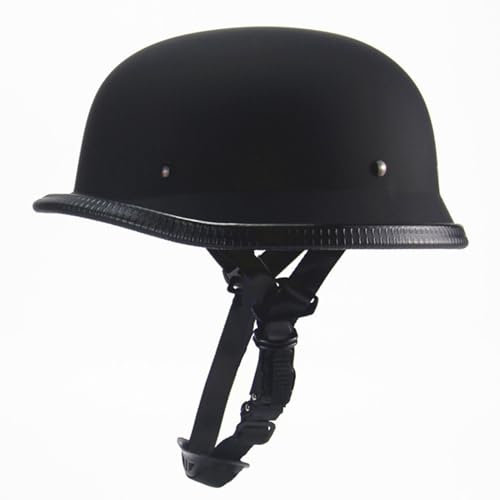 Casque Moto Jet Casque Bol Homologué ECEDOT Casque Jet Brain Cap Demi-Casque Moto Vintage Casque RéTro Ouvert Casque Cruiser Cyclomoteur Hommes et Femmes Adultes 1,XL:61-62CM