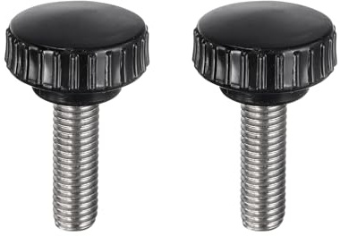QUARKZMAN 2 Stück Rändelschraube mit Gewinde M10 x 30mm Rundkopfschraube | Rundgriffschraube Klemmknöpfe 30mm Handknöpfe Edelstahl 304 Daumenschrauben Spannschraube für Industrie Maschine