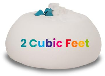 Bags of Beans Bean Bag Refill, Polystyrene EPS Bead Top Up for Beanbag Chairs, Various Volumes (2 Cubic Feet / 60 Litres)