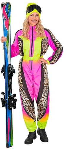 W WIDMANN MILANO Party Fashion – skiddräkt för kvinnor, overall med bälte, djurmönster kostym, för karneval, aprèsskidor och festival