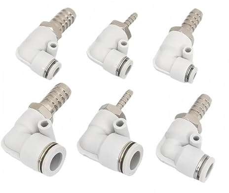 YLQUXEUV Raccord pneumatique for Tuyau PL 8 mm vers Tuyau OD 4 mm, 1 pièce