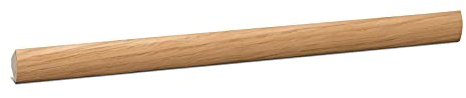 KGM Viertelstab – Eiche natur lackierte Bastelleiste aus massivem Kiefern Echtholz – Maße: 2400 x 14 x 14 mm – 1 Stück