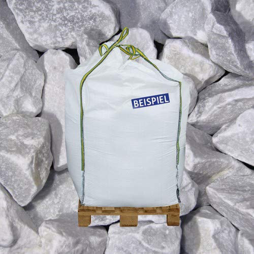 Hamann Marmorbruch Carrara 40-70 mm Big Bag 600 kg - Mit kreativen Ideen kann jeder Garten durch Zierkies und Naturstein aufgewertet und edel gestaltet Werden.