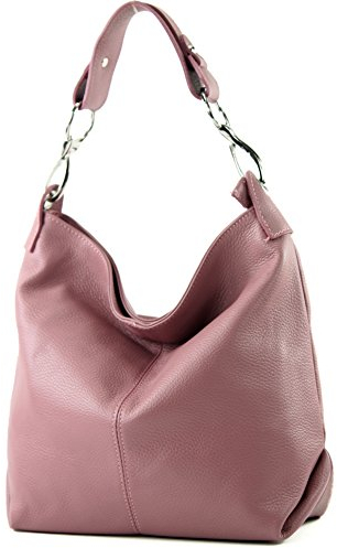 modamoda de T168 - Borsa a tracolla in pelle, rosa antico, Medium