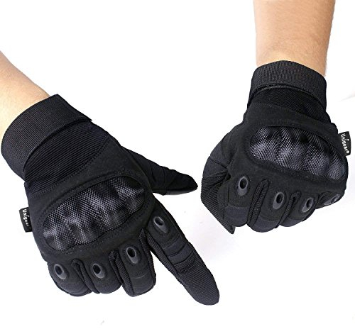 Unigear Gants Moto Homologué CE, Gants Scooter Unisexe Mi Saison Ecran Tactile Respirable pour Auto Moto, Vélo, Motocross, Camping, Randonné ou Protection des Autres Activités en Plein,Noir,M