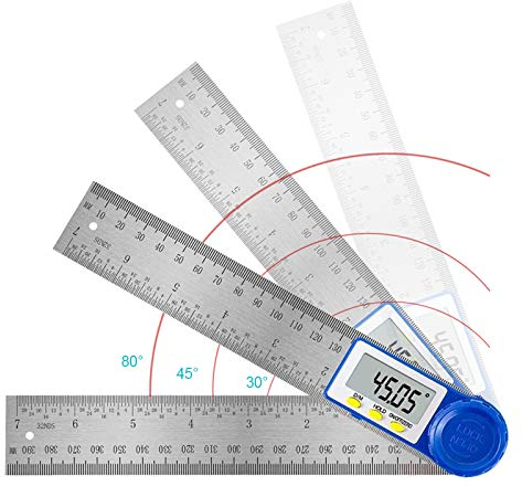 Winkelmesser,Digitales Winkelmesser,mit Bildschirm HOLD und Feststell Funktion Hohe Qualität 360° Winkel Messen,400MM Digitales Winkelmesser für Holzarbeiten, Heimarbeit