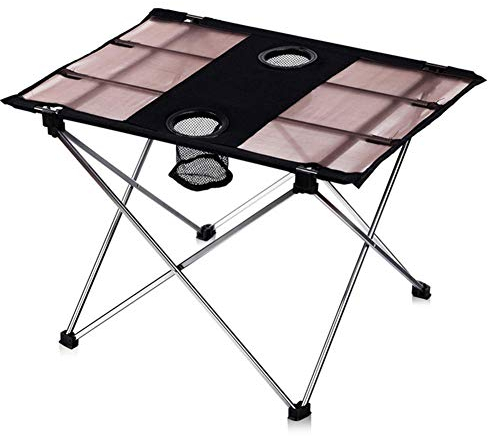 XBSLJ Campingstuhl faltbar Angelstuhl Tragbarer klappbarer Aluminium-Camping-Tisch im Freien, Oxford-Stoff, verschleißfest, robust, langlebig, für Campingausflüge Wandern am Strand