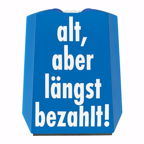 speecheese Alt, Aber längst bezahlt Parkscheibe für Dein Auto mit 2 Einkaufswagenchips lustige Parkscheibe für den Oldtimer mit H-Kennzeichen oder Dein selbst gekauftes Fahrzeug Auto parken