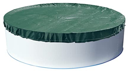 POWERHAUS24 Lona de Invierno Extra para Piscinas Redondas, diámetro máx. 460 cm, utilizable Durante Todo el año, con cordón y trinquete